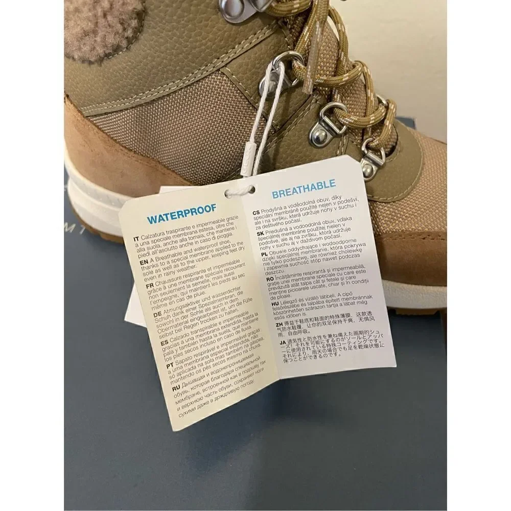 Geox Women’s Braies waterproof, breathable Faux fur hiker boot size 8, NIB